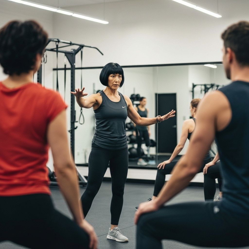 Physical therapist teaching patient proper movement patterns and exercise form